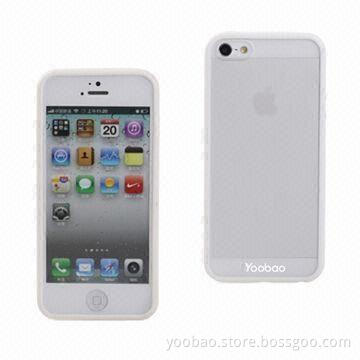 PC+TPU Protect Case for iPhone 5, Available in Black, White, Pink and Blue